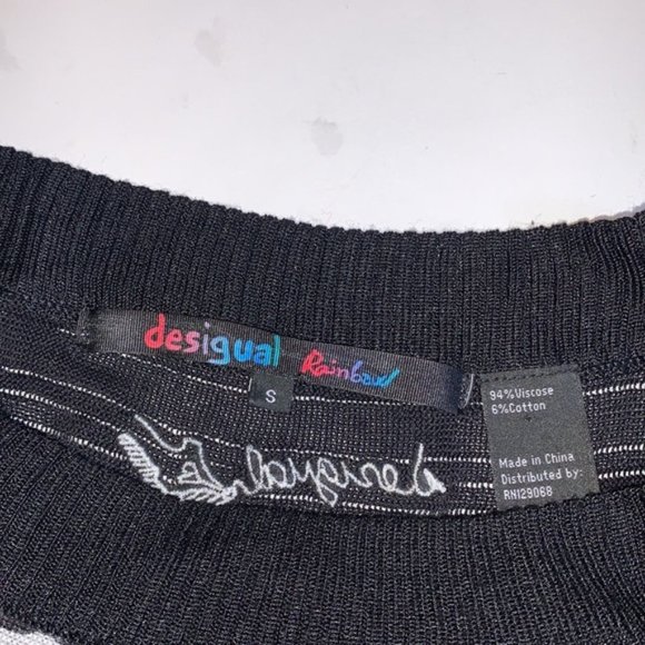 Desigual Charcoal Butterfly Dress - Women’s Size Small - Picture 9 of 11